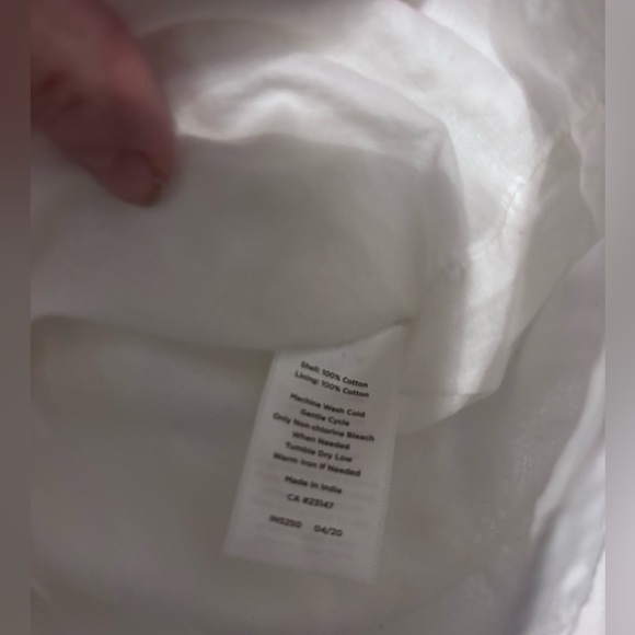 Talbots White Embroidered Short‑Sleeve Peasant Blouse XS 100% cotton - Picture 4 of 5